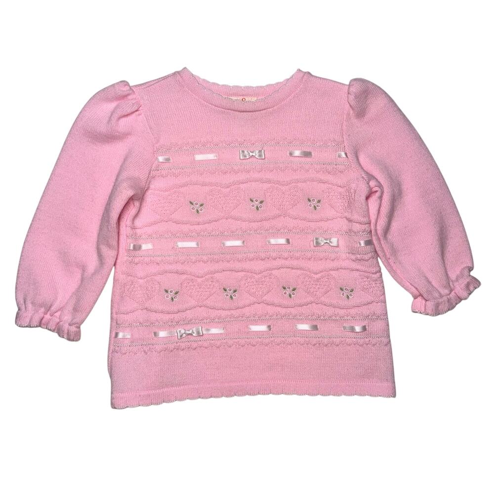 B.T. Kids vintage pink sweater dress 24M
